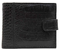Кошелек мужской «Кинг» 4410, 120*100 мм, рифленый черный 