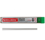Грифели для автоматических карандашей Brauberg Hi-Polymer, толщина грифеля 0,7 мм, твердость ТМ 12 шт.