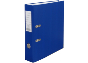 Папка-регистратор «Эко» с односторонним ПВХ-покрытием, корешок 70 мм, ярко-синий