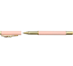 Ручка подарочная шариковая Meshu Flower, корпус розовый с золотистым
