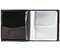 Визитница из натуральной кожи Versado 080, 110*123 мм, 2 кармана, 16 листов, черная