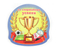 Открытка-медаль детская «Миленд», 95*95 мм, «За спортивные успехи»