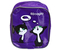 Сумка детская Cagia , 200*170*70 мм, фиолетовая с рисунком