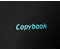 Книжка записная А4, 80 л. «Тетрадь Copybook», 220*265 мм, клетка, черная/бирюзовая