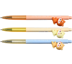 Ручка шариковая автоматическая Meshu с топпером, Cute Dog, корпус ассорти, стержень синий
