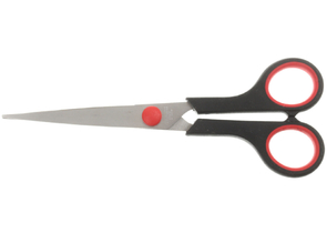 Ножницы канцелярские Staff Everyday, 170 мм, ручки черные с красным