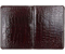 Папка деловая из натуральной кожи «Кинг» 2046, 320*240 мм, рифленая, глянцевая темно-бордовая