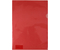 Папка-уголок пластиковая «Стамм.» А4, толщина пластика 0,18 мм, прозрачная красная