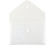 Папка-конверт пластиковая на кнопке Brauberg Small-Size А7, толщина пластика 0,18 мм, матовая прозрачная