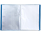 Папка пластиковая на 40 файлов Lite, толщина пластика 0,5 мм, синяя