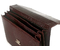 Портфель деловой из натуральной кожи «Кинг» 1081, 415*300*70 мм, рифленый коричневый