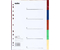 Разделители для папок-регистраторов пластиковые Index, 5 л., индексы по цветам (без нумерации)