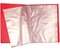 Папка пластиковая на 20 файлов Forpus, толщина пластика 0,5 мм, красная