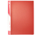 Папка пластиковая на 40 файлов inФормат, толщина пластика 0,6 мм, красная