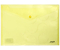 Папка-конверт пластиковая на кнопке Omega, толщина пластика 0,2 мм, прозрачная желтая 