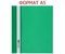 Папка-скоросшиватель пластиковая А5 Economix, 188*220 мм, толщина пластика 0,16 мм, зеленая
