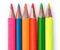 Карандаши цветные флуоресцентные Color Peps Fluo, 6 цветов, длина 175 мм 