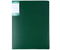 Папка пластиковая с боковым зажимом и карманом Hor Lines, толщина пластика 0,7 мм, зеленая