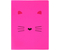 Папка-скоросшиватель пластиковая с пружиной №1School, толщина пластика 0,45 мм, Kitty, розовая