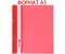 Папка-скоросшиватель пластиковая А5 Economix, 188*220 мм, толщина пластика 0,16 мм, красная