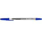 Ручка шариковая Staff C-51, корпус прозрачный, стержень синий