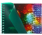 Тетрадь общая А4, 96 л. на гребне «Разноцветные шары», 212*280 мм, клетка, зеленая