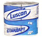 Бумага туалетная Luscan Standart, 4 рулона, ширина 95 мм, серая