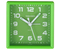 Часы настольные с будильником «Тройка», корпус зеленый