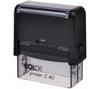 Автоматическая оснастка Colop C40, для клише штампа 23×59 мм, корпус черный, без крышки (Compact С40)