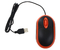 Мышь компьютерная Omega OM06V, USB, проводная, черная с оранжевым