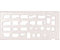 Трафарет пластиковый «Стамм», 23 см, геометрические фигуры, «Студенческий», прозрачный