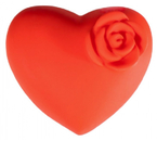 Сувенир-ночник «Сердце с цветочком», 3,2×6×6,5 см, красный
