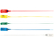 Пломба пластиковая «Фаст», длина: общая - 415 мм, рабочая - 330 мм, диаметр 2,3 мм, ассорти