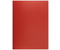 Папка пластиковая на 80 файлов Basic, толщина пластика 0,8 мм, красная