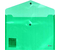 Папка-конверт пластиковая на кнопке Forpus, толщина пластика 0,16 мм, прозрачная зеленая