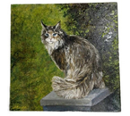 Картина Wild Cat (Джонс А.С.), 30×30 см, холст, масло (живопись)