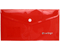Папка-конверт пластиковая на кнопке Berlingo No Secret С6 (А6), толщина пластика 0,20 мм, красная