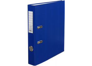 Папка-регистратор «Эко» с односторонним ПВХ-покрытием, корешок 50 мм, ярко-синий