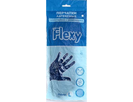 Перчатки латексные хозяйственные Flexy Gloves