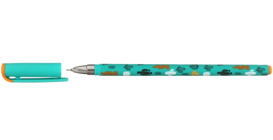 Ручка шариковая Lorex Slim Soft Cactus, стержень синий
