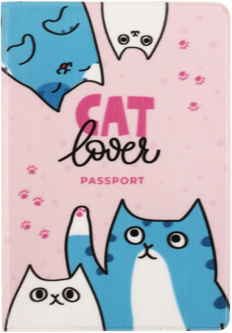 Обложка для паспорта Meshu 92×134 мм, Cat Lover