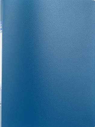 Папка-скоросшиватель пластиковая с пружиной inФормат толщина пластика 0,5 мм, синяя