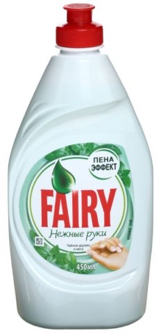 Средство для мытья посуды Fairy 450 мл, «Чайное дерево и мята»