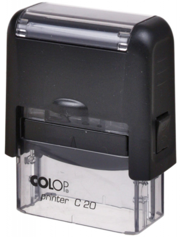 Автоматическая оснастка Colop C20 для клише штампа 14×38 мм, корпус черный, без крышки (Compact С20)