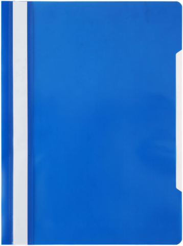 Папка-скоросшиватель пластиковая А4 «Бюрократ» Economy толщина пластика 0,10 мм, синяя