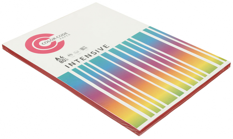 Бумага офисная цветная Color Code Intensive А4 (210×297 мм), 80 г/м², 100 л., розовая