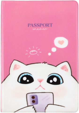 Обложка для паспорта Meshu 92×134 мм, Meow