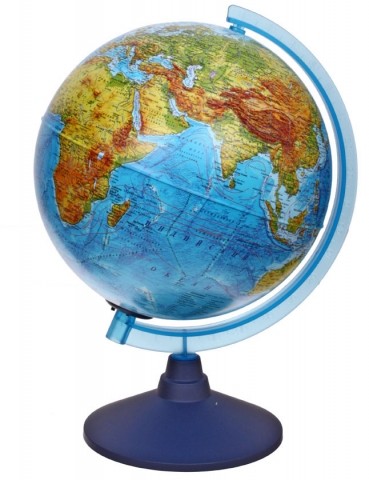 Глобус физико-политический с подсветкой от батареек Globen диаметр 250 мм, 1:50 млн