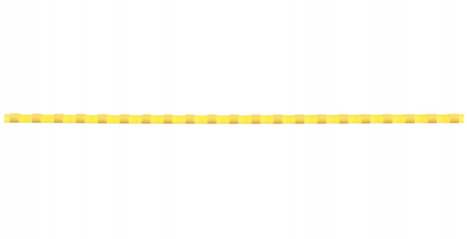 Пружина пластиковая StarBind 6 мм, желтая