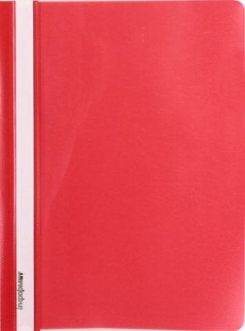 Папка-скоросшиватель пластиковая А4 inФормат толщина пластика 0,15 мм, красный
